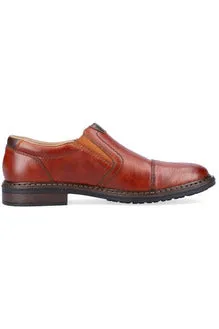 Rieker 17659-23 mens tan slip on shoe
