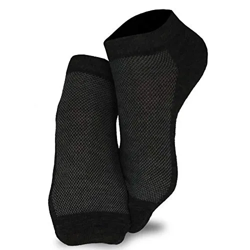 TeeHee Men's Fashion No Show/Low cut Fun Socks 12 Pairs Packs (Wht-Blk-Ht Grey)