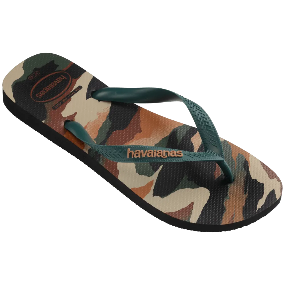 Top Camu Flip Flops