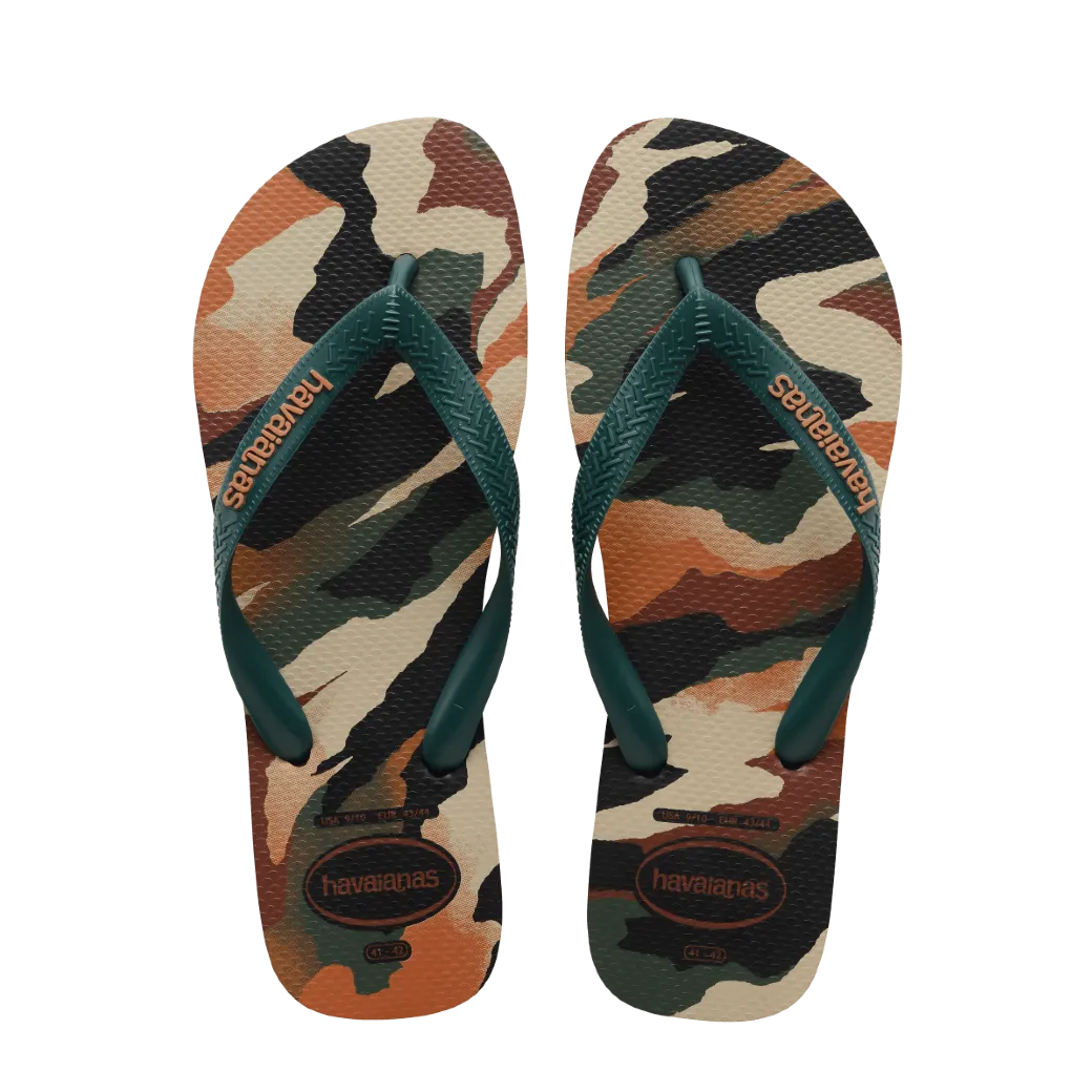 Top Camu Flip Flops