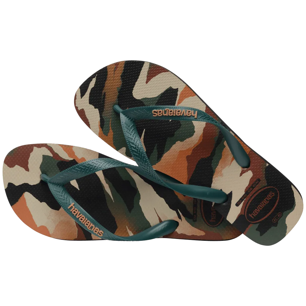 Top Camu Flip Flops
