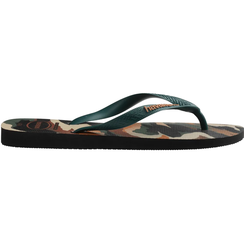 Top Camu Flip Flops