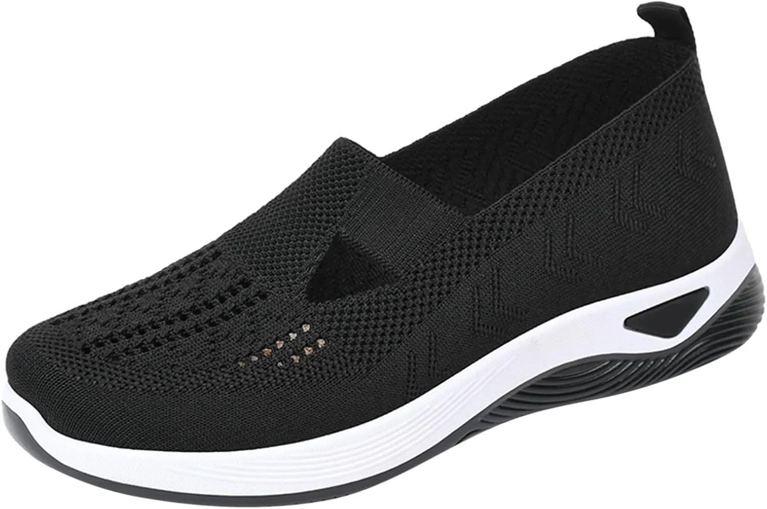 Women Walking Shoes Sock Sneakers Slip-On Breath Mens Tennis Shoes Mesh Men's Casual Shoes Women's Fashion Sneakers Black Tennis Shoe Trainers Shoe